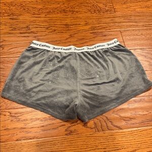 Juicy Couture Charcoal Velour Lounge Shorts